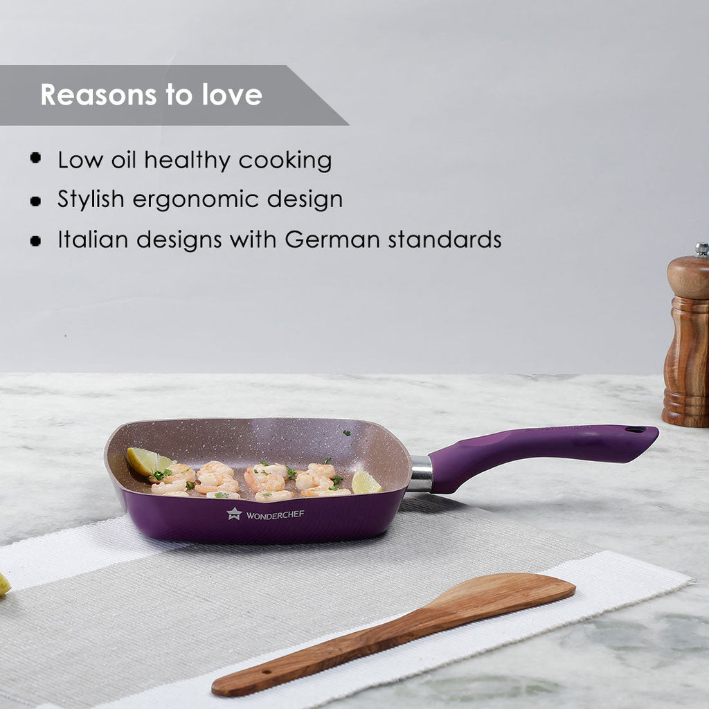 Wonderchef Royal Velvet 26cm Grill Pan 2L
