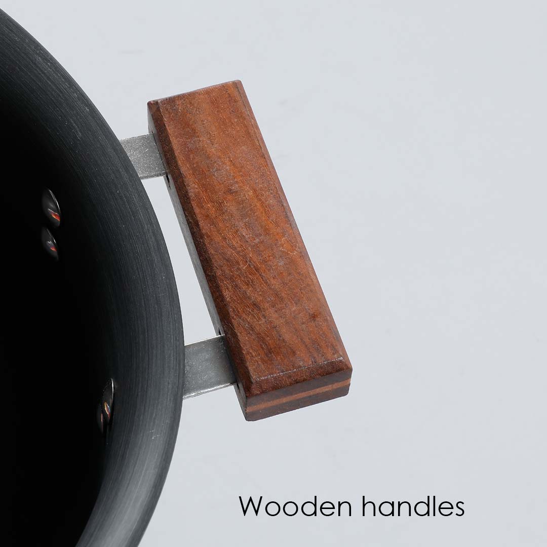 Wonderchef Ebony Hard Anodized Wok with Lid - 24cm 2.7L