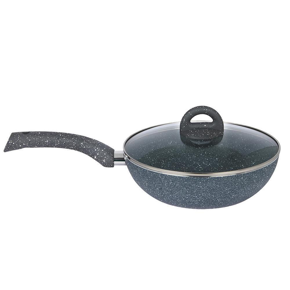 Wonderchef Granite Range Wok with Lid 20cm 1.5L