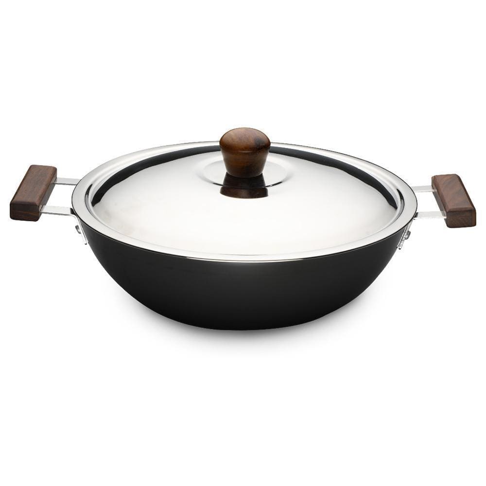 Wonderchef Ebony Deep Kadhai 24 cm 3 L