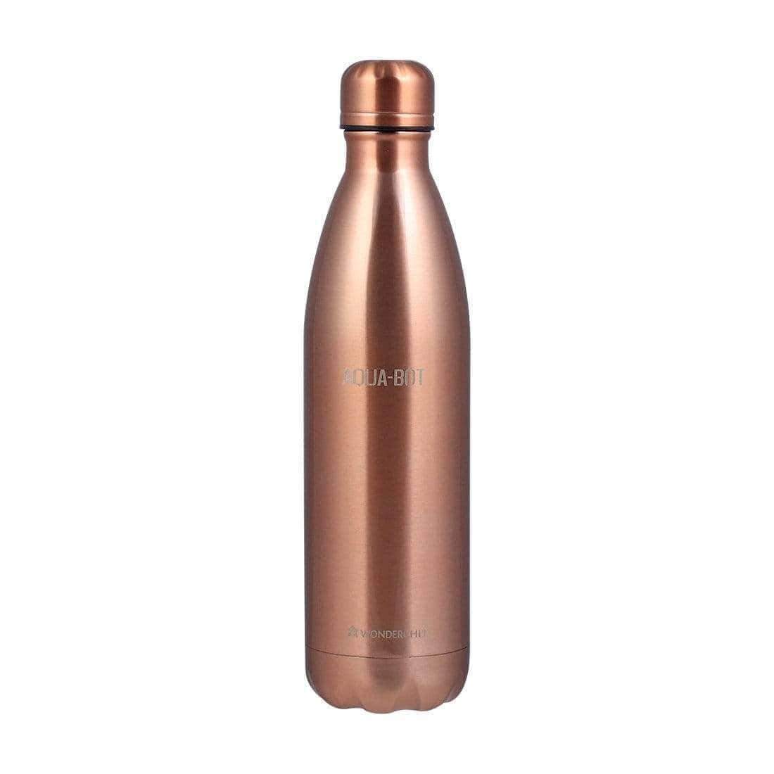 Wonderchef Aqua-Bot Vacuum Bottle Stainless Steel (Copper Finish) 1L
