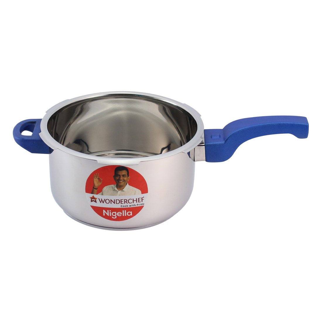 Wonderchef Nigella Pressure Cooker Outer Lid - Stainless Steel Blue 1.5L