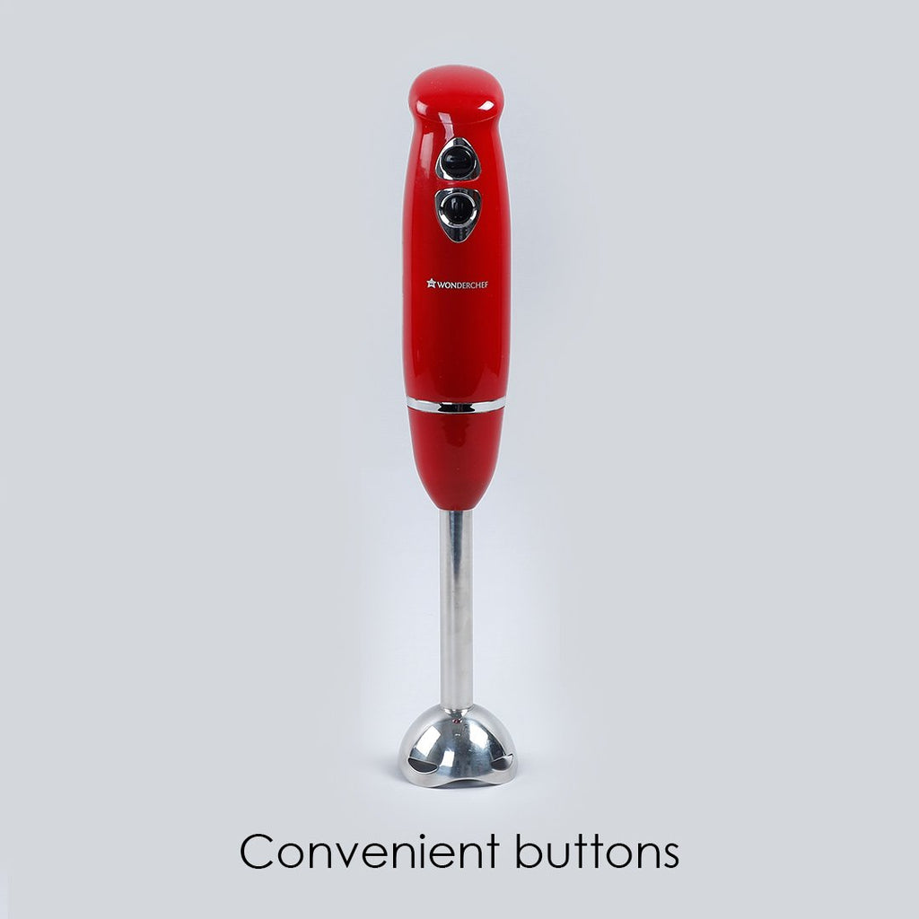 Wonderchef Hand Blender Crimson Edge (Red) with Australian Plug
