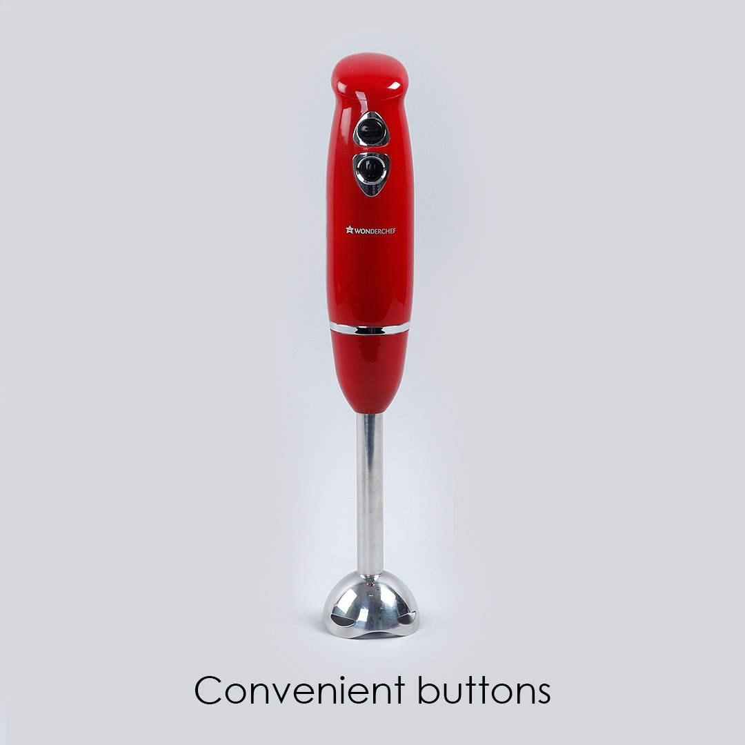 Wonderchef Hand Blender Crimson Edge (Red) with Australian Plug